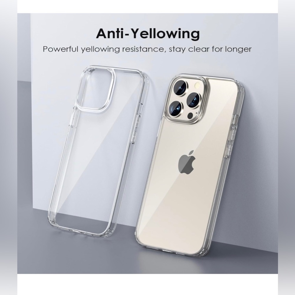 NEW iPhone 15 Pro Case Clear, anti-yellowing cover case 6.1 inch